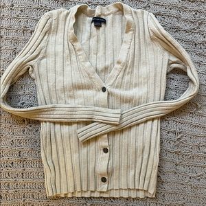 American Eagle Ribbed Fitter Cardigan